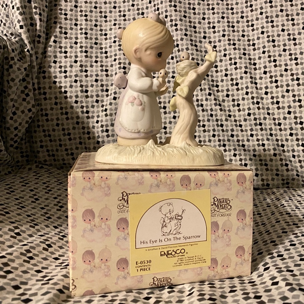 His Eye Is On The Sparrow- Precious Moments